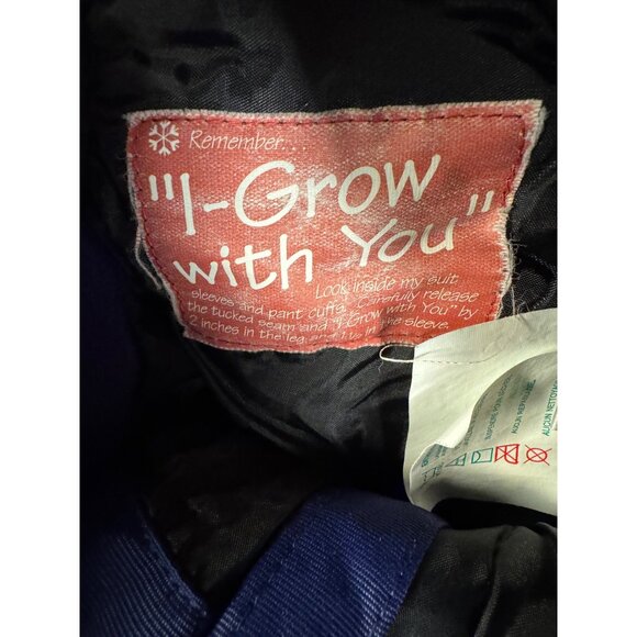 Obermeyer Kids Size 6 Blue Insulated Snow Bib Pants With Adjustable Straps & "I- - Picture 4 of 16